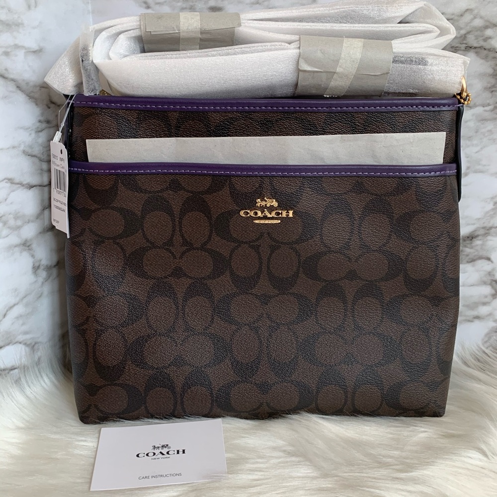 Sold🚫Coach File Crossbody In Signature Canvas - Picture 2 of 9
